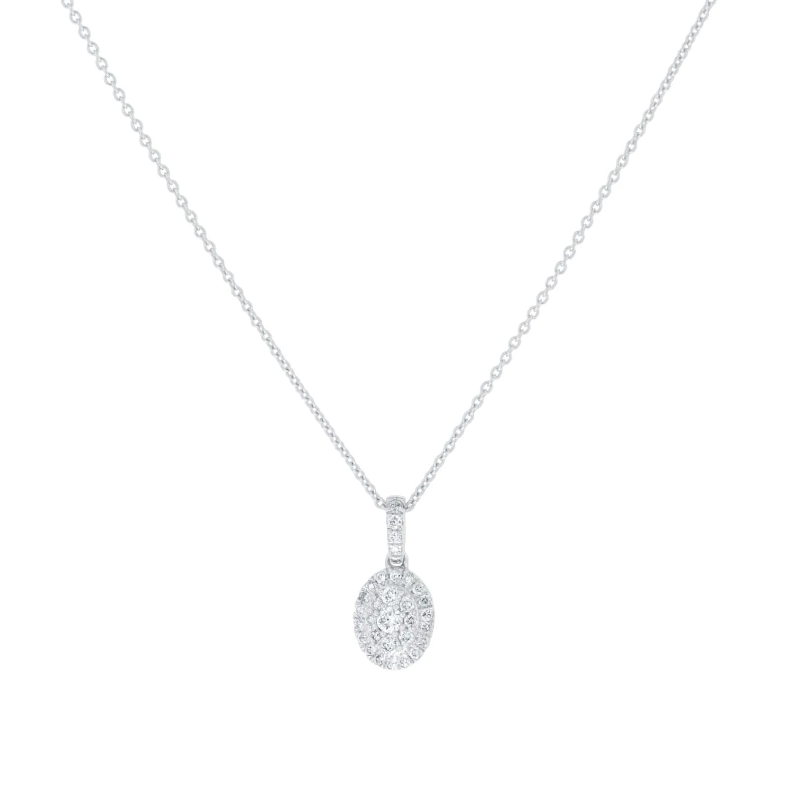 Collier En Or Blanc Avec Diamant | Luxury and Brilliance by Cervin Blanc