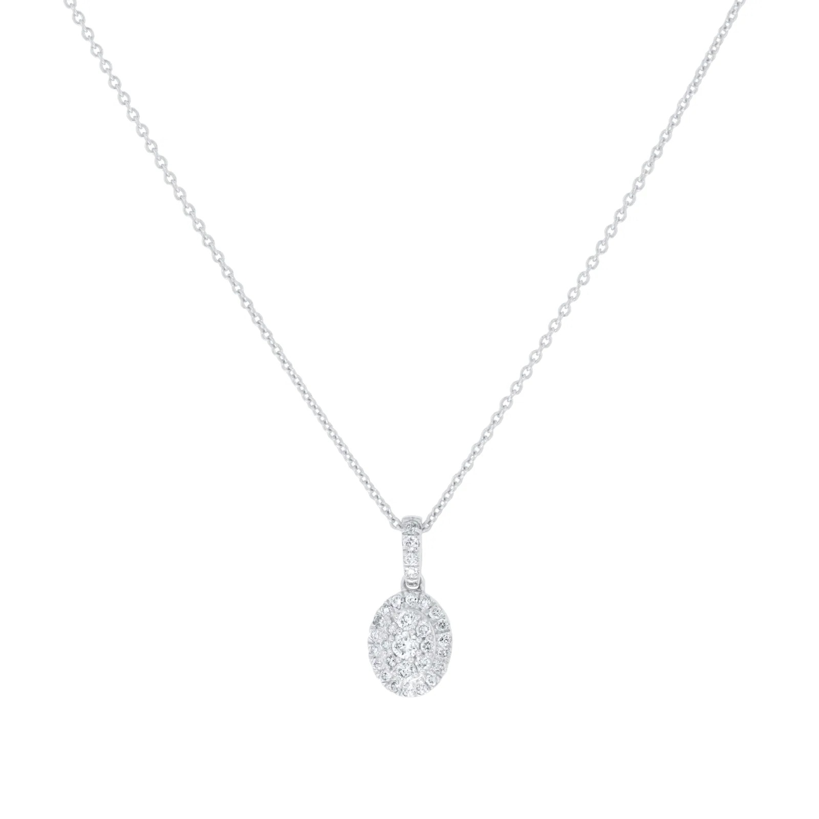 Collier En Or Blanc Avec Diamant | Luxury and Brilliance by Cervin Blanc