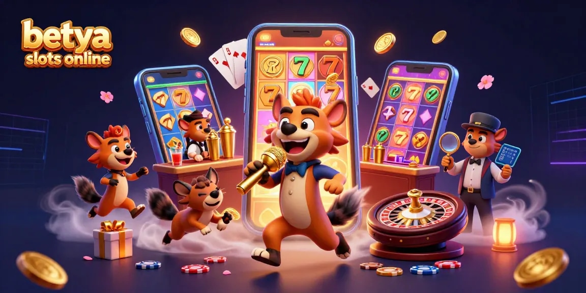 Engage with betya slots online, exploring vibrant slot games in a lively hyena casino scene.