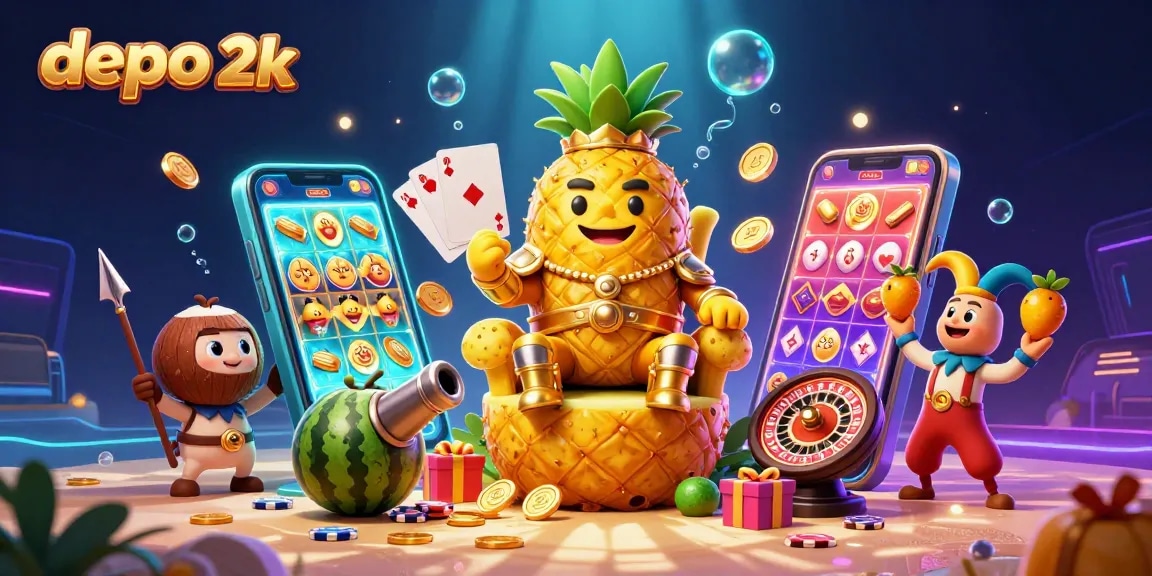 Menangkan permainan slot dengan depo 2k di kasino digital berwarna cerah dan penuh aksi.