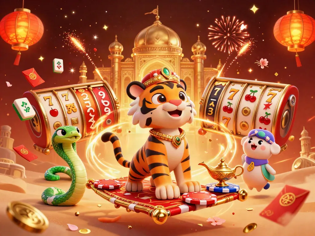 Experience the thrilling world of gaming with apinagalink in an Arabian Nights-inspired casino scene.