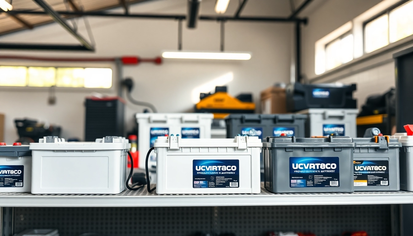 Showcase of lithium RV batteries demonstrating advanced technology and sleek design.