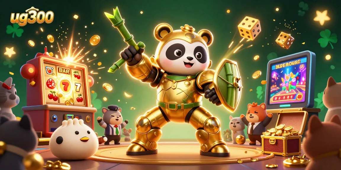 Bermain di kasino dengan ug300, panda emas dan robot tempur dalam pertarungan jackpot