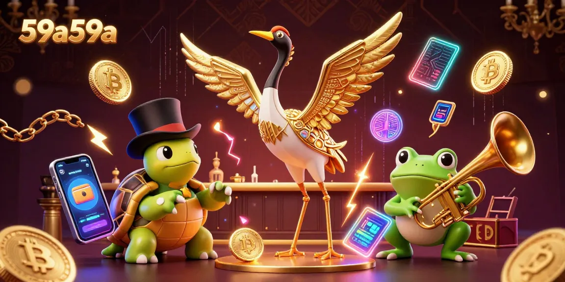 Experience the excitement of 59a59a with vibrant symbols and characters at a lively gaming bar.
