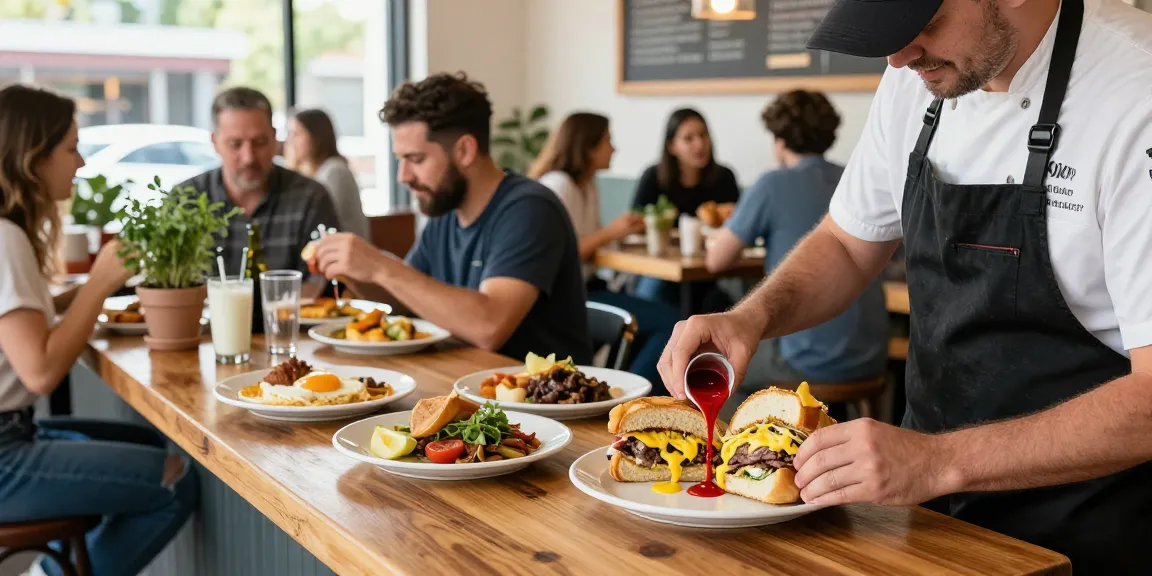 Best breakfast Austin featuring NYC-inspired sandwiches and vibrant atmosphere.