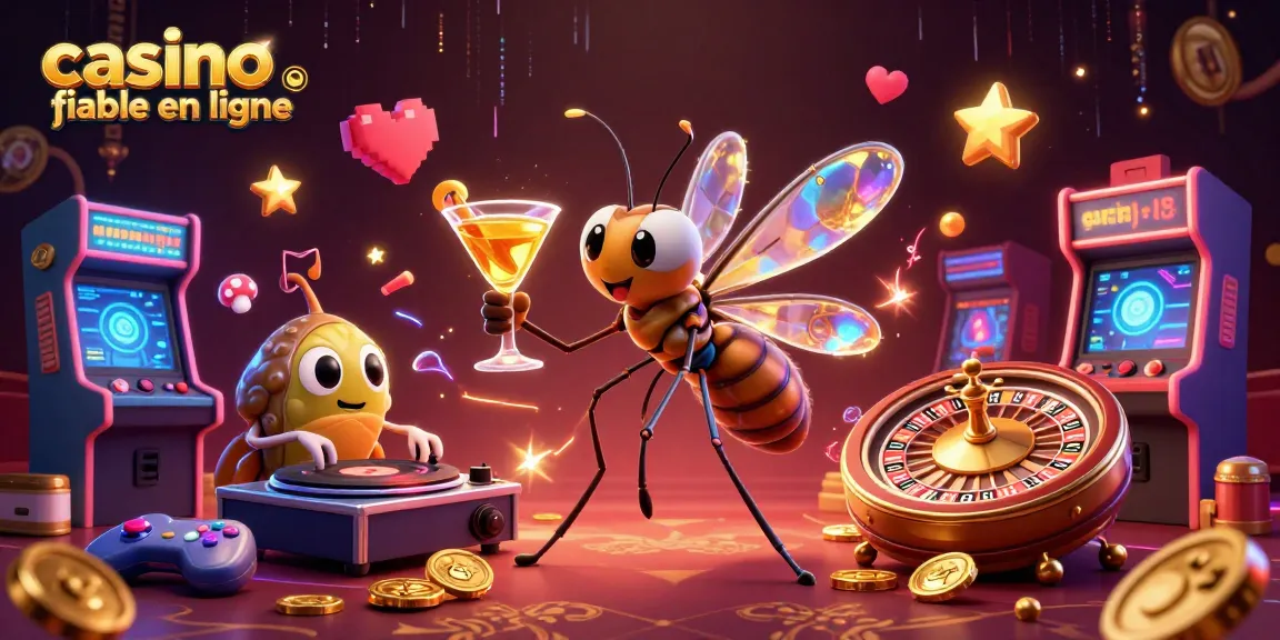 Découvrez une illustration dynamique de casino fiable en ligne avec une ambiance ludique.