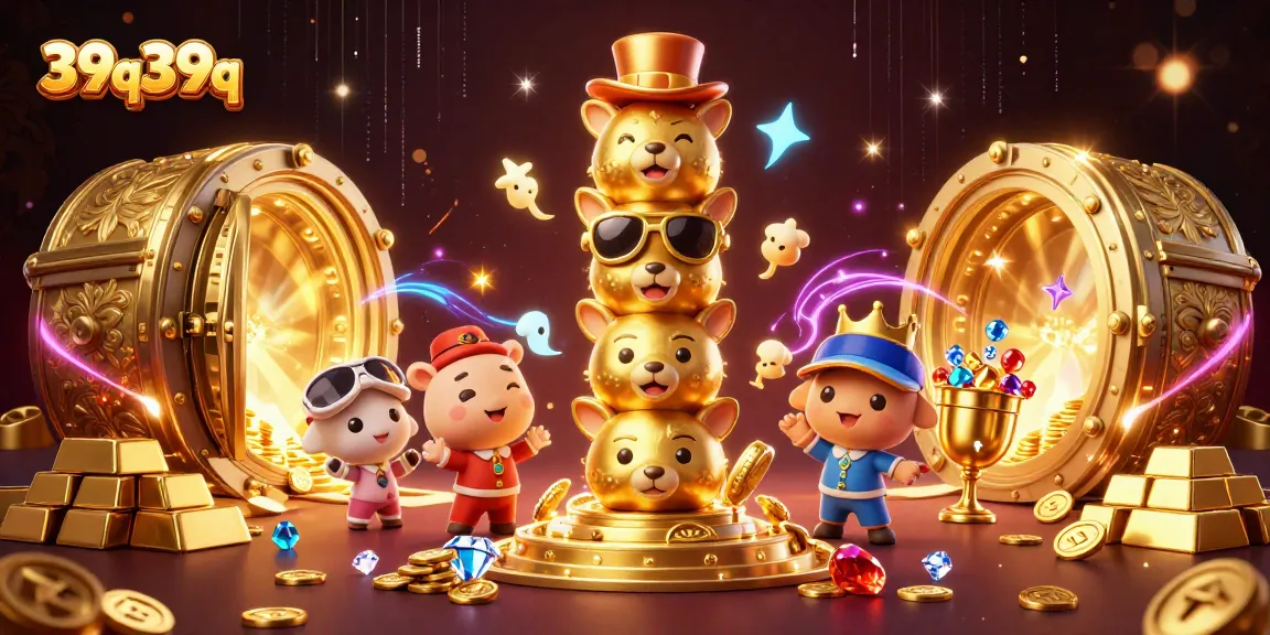 Win big with 39q39q in a vibrant casino scene featuring a magical totem pole!