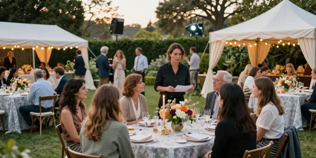 Event rentals showcased in a vibrant outdoor setting with elegant table setups and decor for unforgettable gatherings
