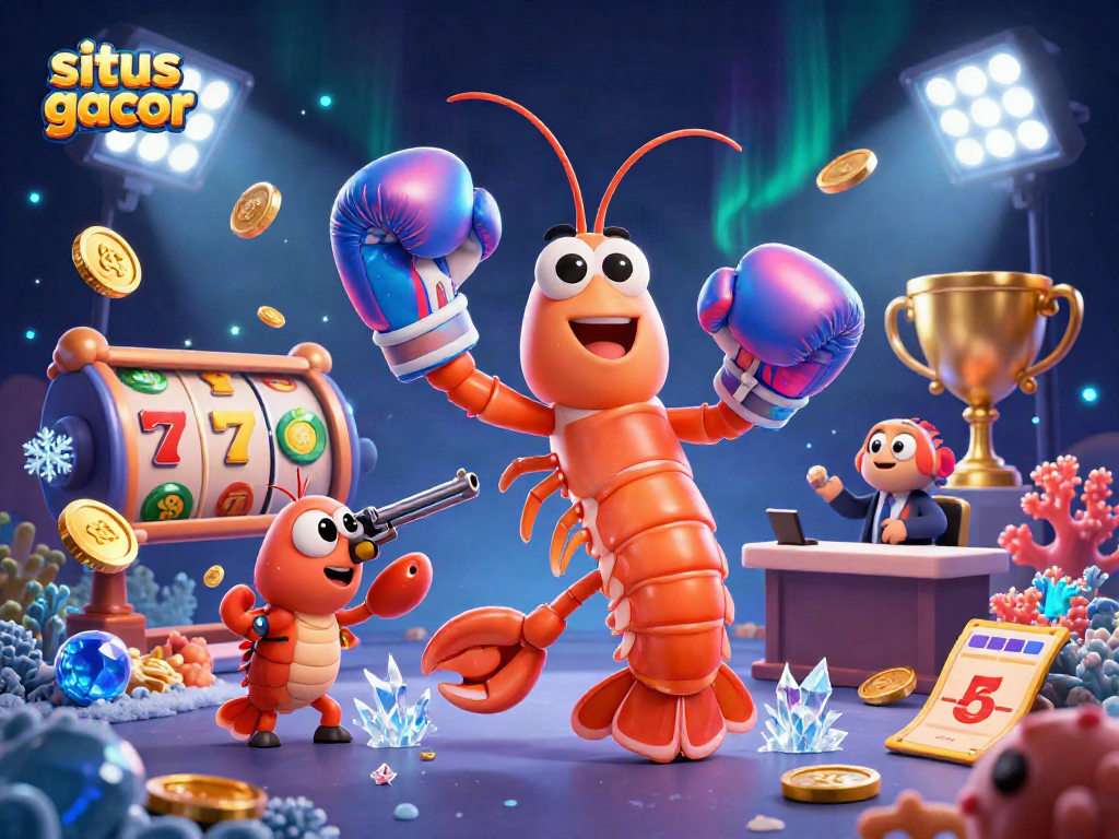 Engaging scene showcasing situs gacor with colorful slot reels, characters, and vibrant game elements.
