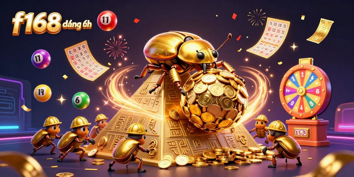 Engage in vibrant casino fun with f168 đăng nhập as the golden beetle rolls in a dynamic scene of excitement.