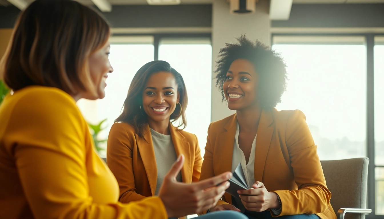 Engaging career coaching session with a coach and a client focusing on personal growth.
