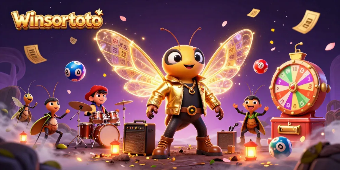 Menggugah semangat dengan winsortoto, cicada rock star, drumer kumbang, dan bola lotre berwarna-warni.