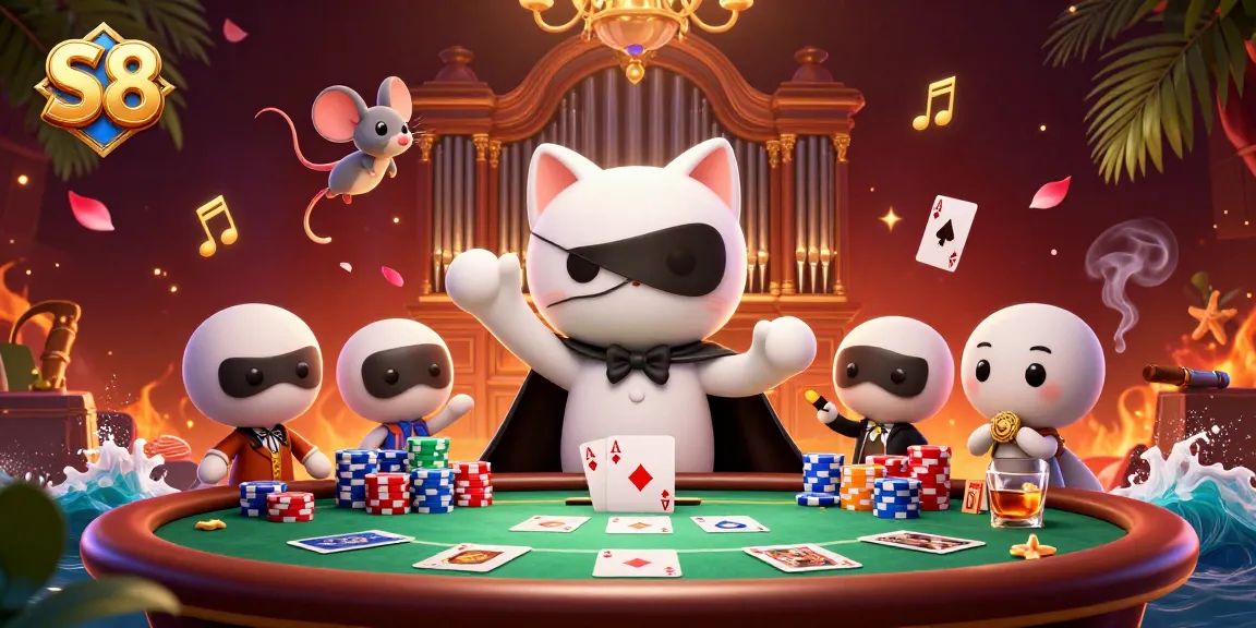 Experience thrilling gameplay at S8 casino with exciting poker and animated characters.