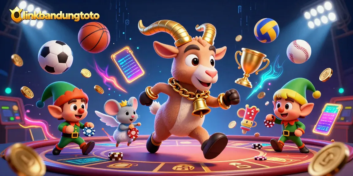 Experience thrilling gaming adventures at linkbandungtoto with vibrant characters and energetic scenes.