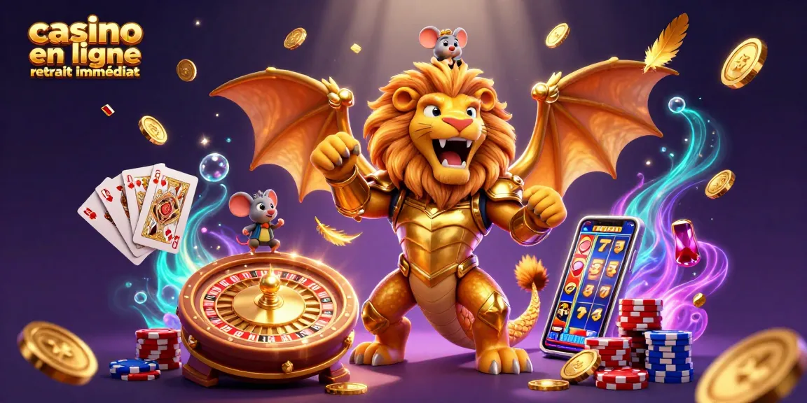 Profitez d'une expérience de jeu avec casino en ligne retrait immédiat et des gains rapides.