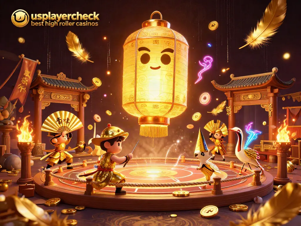 Experience the thrill of usplayercheck best high roller casinos with animated golden symbols and lucky elements.