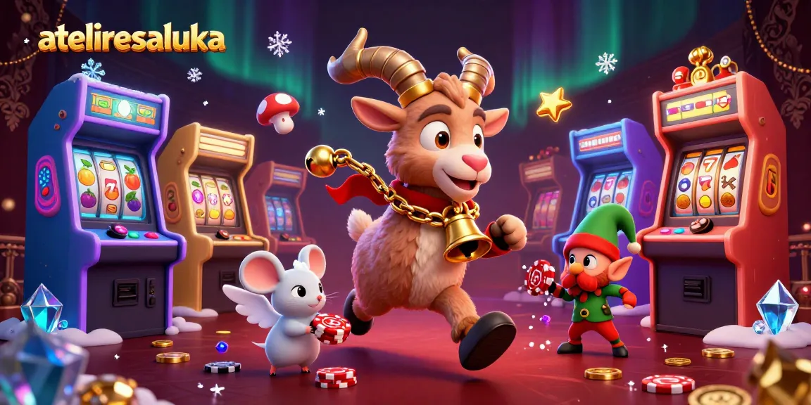 Experience thrilling adventures at ateliersaluka's vibrant casino with exciting slot machines and lively characters.