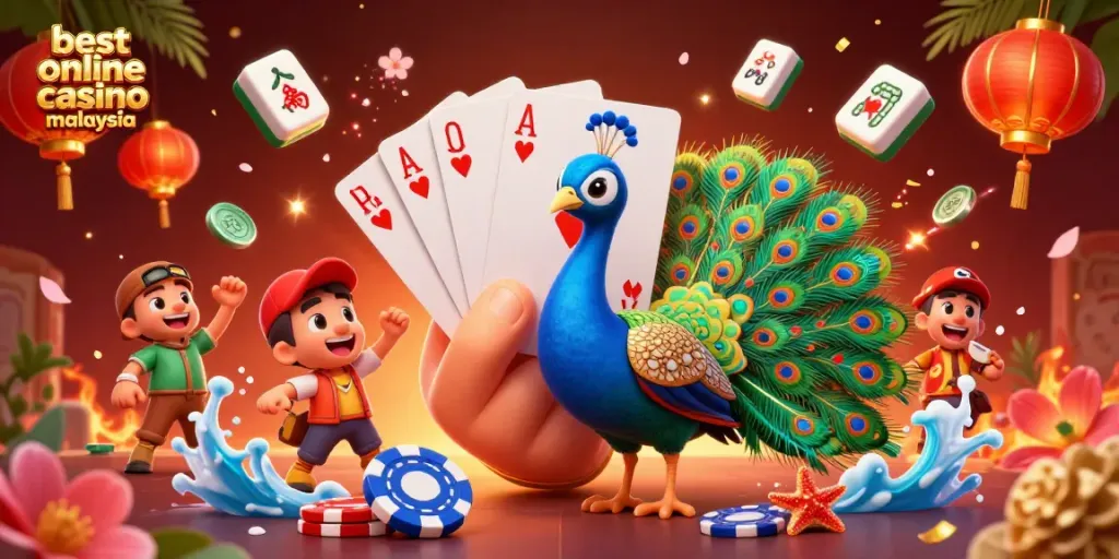 Play poker at the best online casino malaysia, with vibrant characters and thrilling game elements.