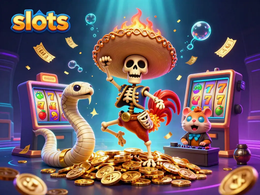 Engage with thrilling slots action featuring vibrant characters celebrating wins.