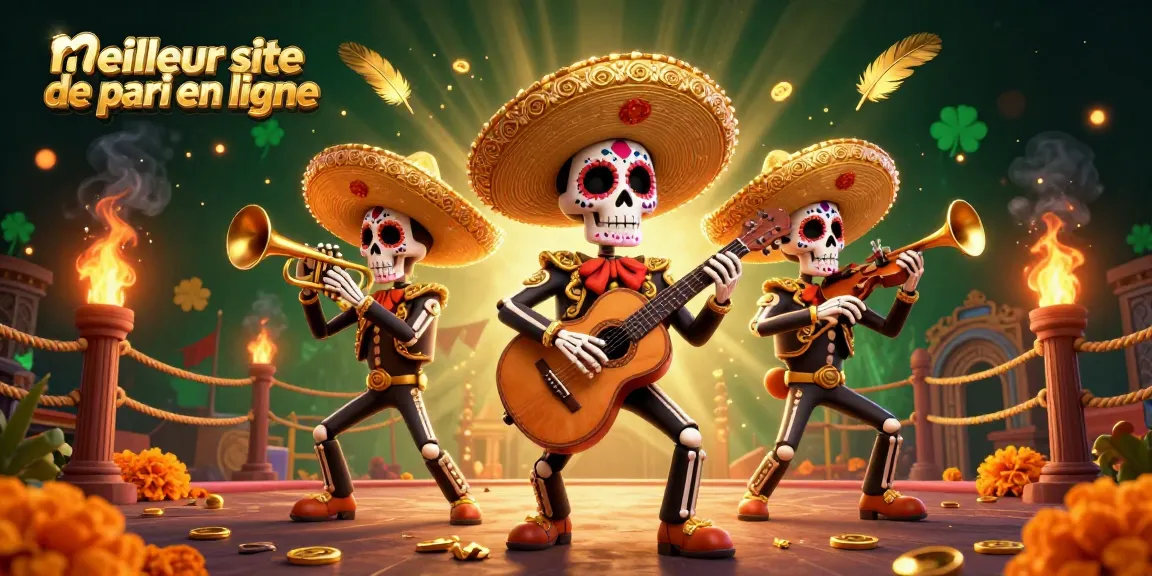 Découvrez le meilleur site de pari en ligne avec des personnages de mariachi dans un décor de casino dynamique.