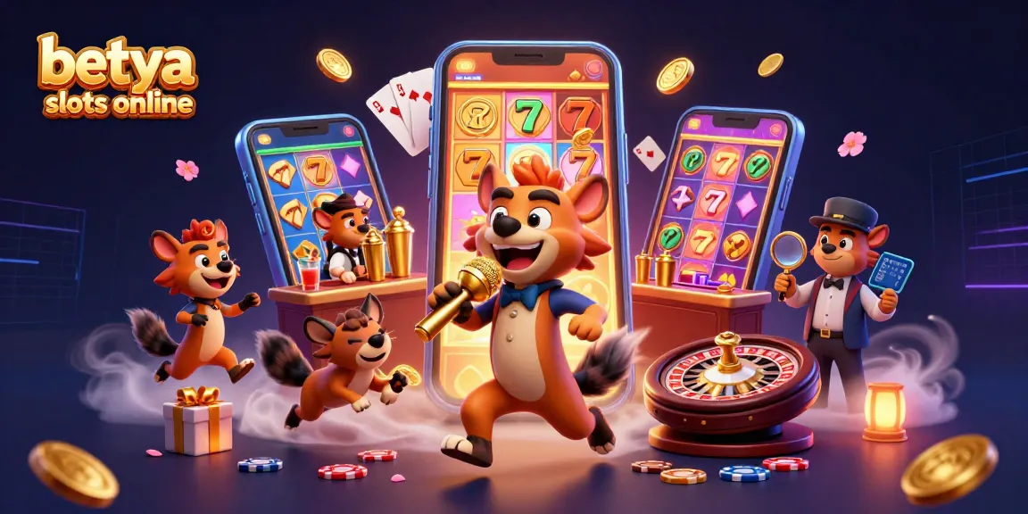 Engage with betya slots online, exploring vibrant slot games in a lively hyena casino scene.
