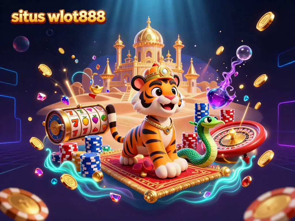 Menangkan jackpot dan permainan terbaik di situs wslot888 dengan ilustrasi kasino yang fantastis.