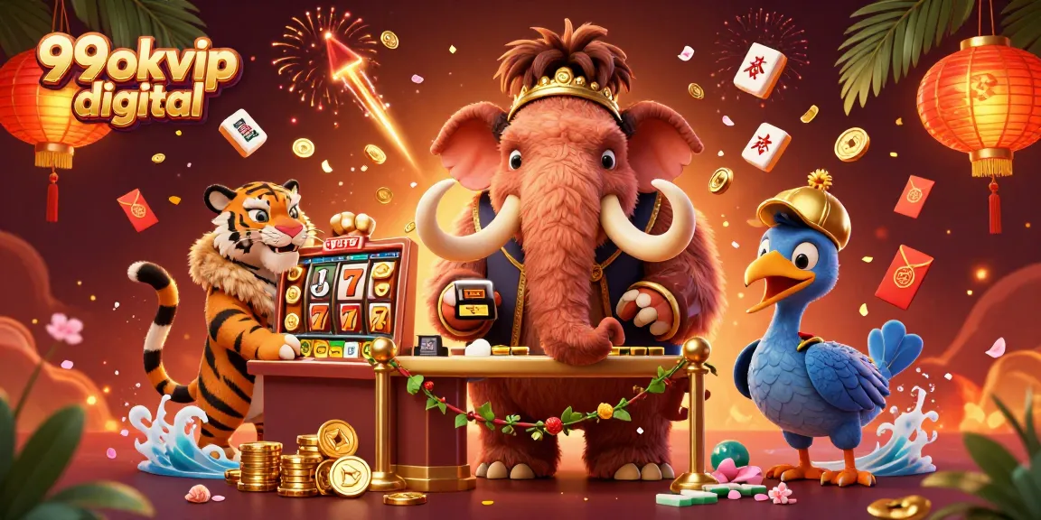 Engage with 99okvip digital's thrilling casino offerings illustrated in vibrant fashion.