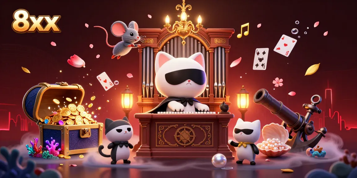 Bet on 8xx in an engaging 3D casino fantasy scene enriching the online gambling experience.