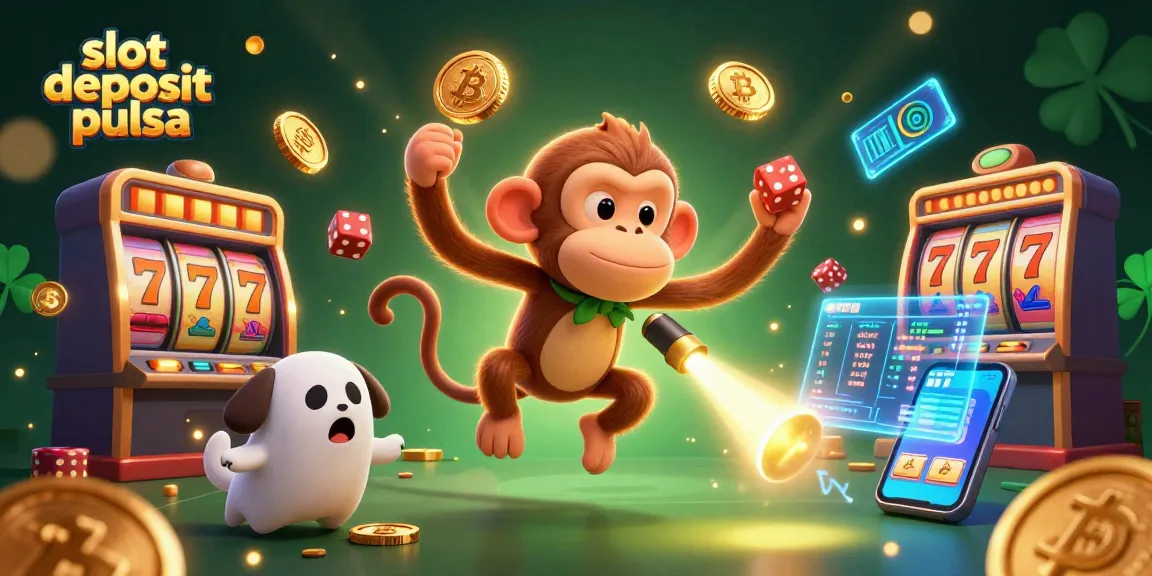 Menangkan momen menarik dalam permainan slot deposit pulsa dengan karakter kartun bersemangat.