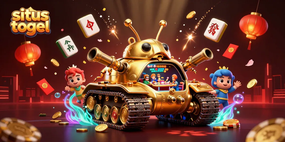 Engage in situs togel at a vibrant miniature casino scene inside a golden beetle tank.