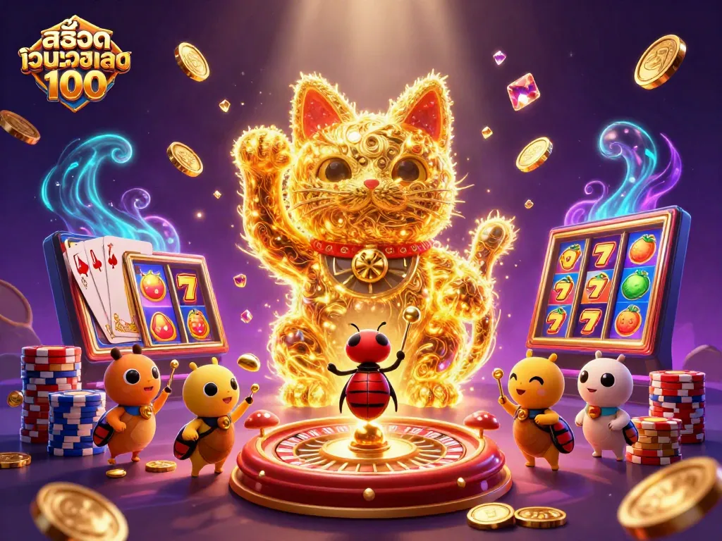 หมุนสล็อตเว็บตรง100 ด้วยภาพการ์ตูน 3D น่ารัก รวมสัญลักษณ์คาสิโนสุดเจ๋ง