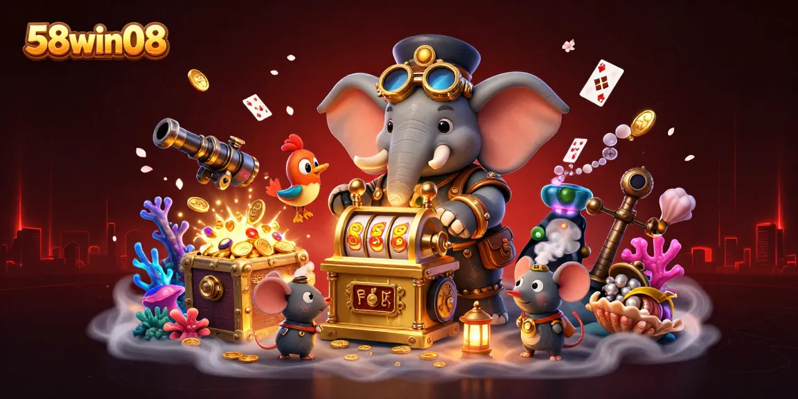 Experience the excitement of 58win08 with steampunk-themed slot machine adventure filled with treasures.