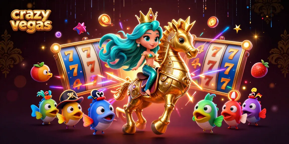 Experience winning excitement at crazyvegas with vibrant mermaid fantasy and dynamic slot elements.
