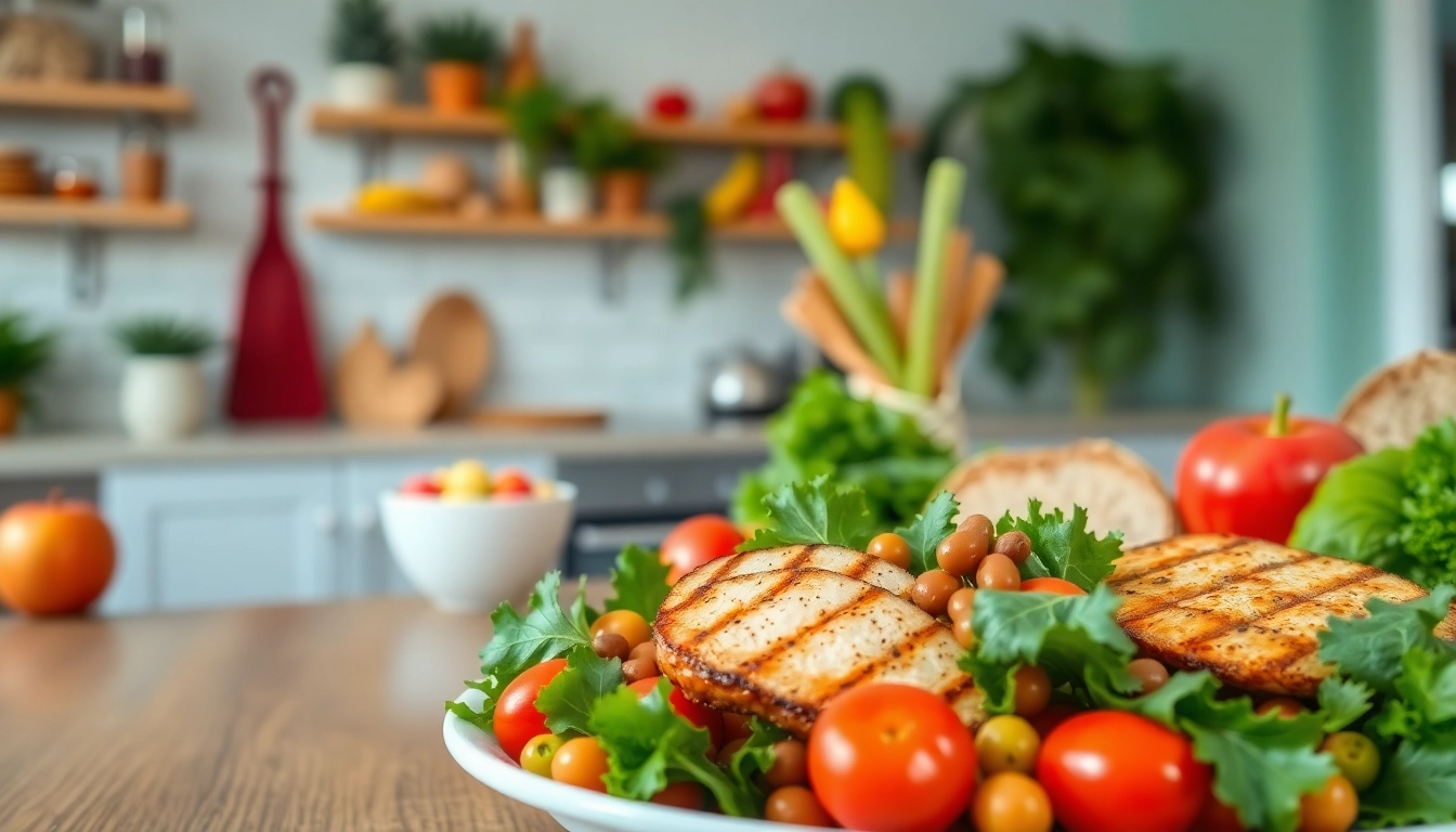 Promote Healthy Eating Habits with a colorful spread of fresh fruits and vegetables.